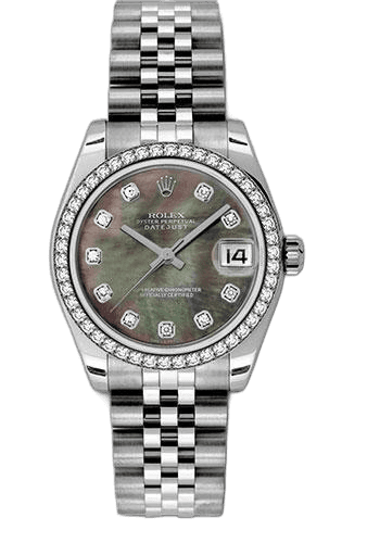 Rolex Datejust White Rolesor — Mother-Of-Pearl Diamond Dial | Ref. 178384