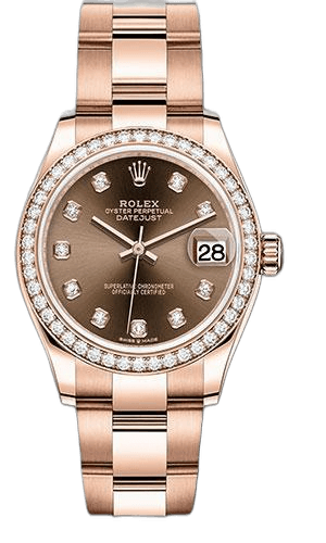 Rolex Datejust 31 Yellow Gold — Chocolate Diamond Dial | Ref. 278285RBR