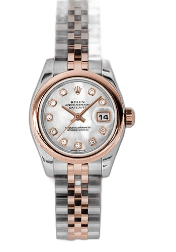 Rolex Datejust Everose Rolesor — Mother-Of-Pearl Diamond Dial | Ref. 179161