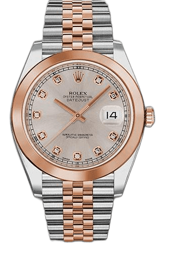 Rolex Datejust 41 Everose Rolesor — Sundust Diamond Dial | Ref. 126301