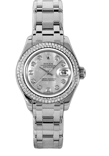 Rolex Datejust White Gold — Diamond & Mother-of-Pearl | Ref. 80339