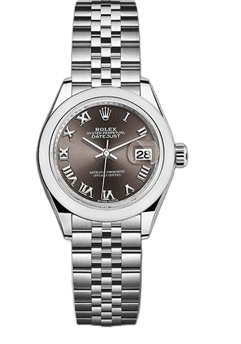 Rolex Lady-Datejust Oystersteel — Dark Grey Roman Dial | Ref. 279160