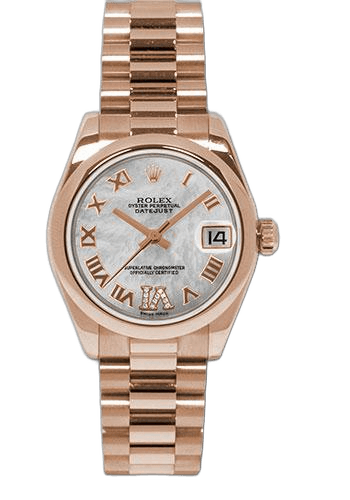 Rolex Datejust 31 Yellow Gold — Mother-of-Pearl Diamond Roman Dial | Ref. 178245
