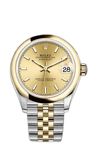Rolex Datejust 31 Yellow Rolesor — Champagne Dial with Index Markers | Ref. 278243