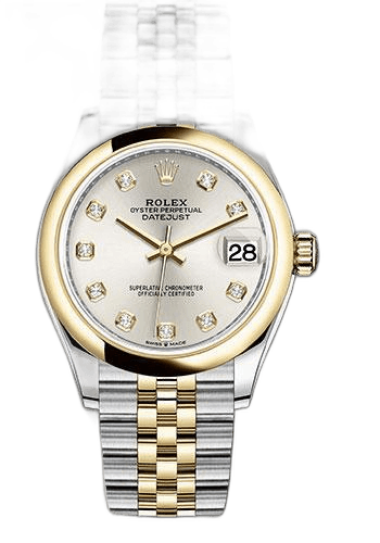 Rolex Datejust 31 Yellow Rolesor — Silver Diamond Dial | Ref. 278243