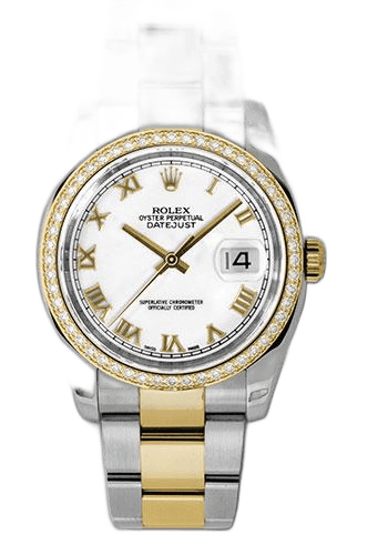 Rolex Datejust 36 Yellow Rolesor — White Roman Dial | Ref. 116243