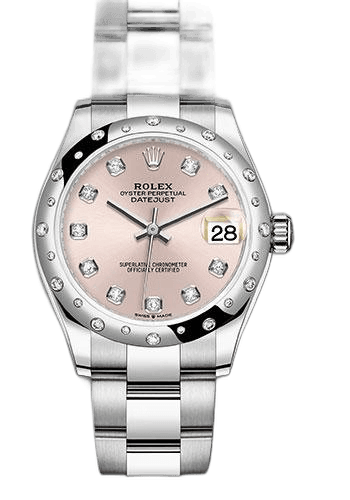 Rolex Datejust 31 White Rolesor — Pink Diamond Dial, 24-Diamond Domed Bezel | Ref. 278344RBR (2)