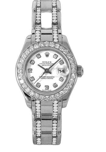 Rolex Lady-Datejust Pearlmaster 29 White Gold — White Diamond Dial | Ref. 74949
