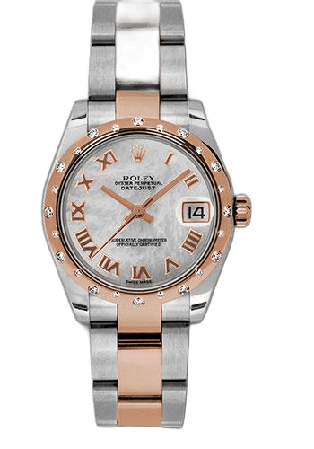 Rolex Datejust Everose Rolesor — Mother-Of-Pearl Roman Diamond Dial | Ref. 178341