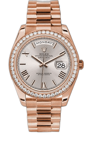 Rolex Day-Date 40 Gold — Sundust Bevelled Roman Dial | Ref. 228345RBR