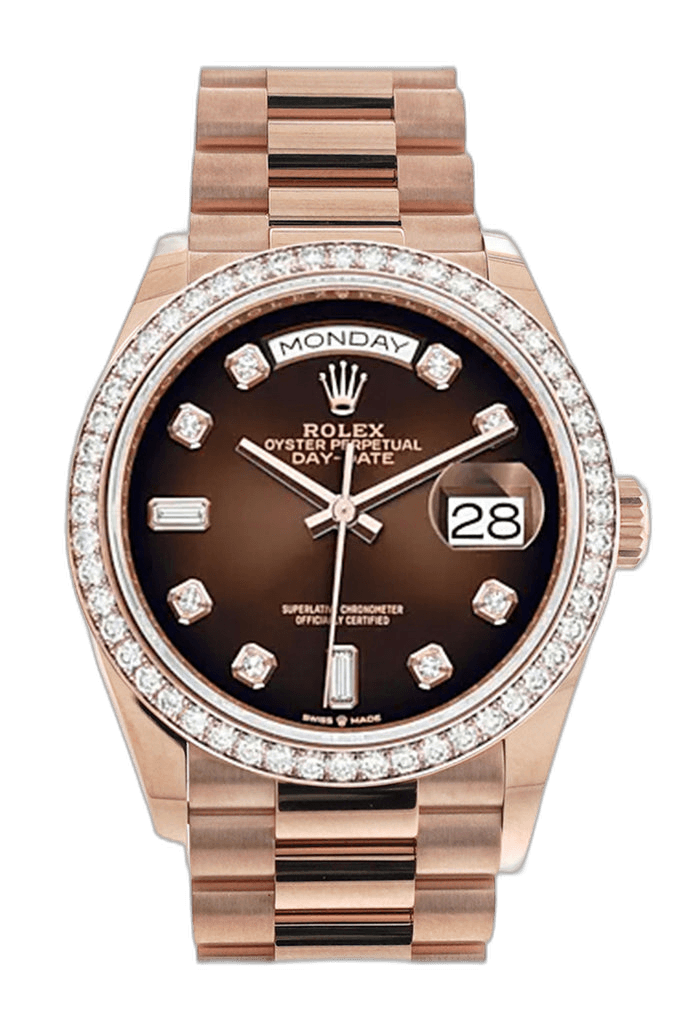 Rolex Day-Date Gold — Ombré Diamond Dial | Ref. 128345RBR