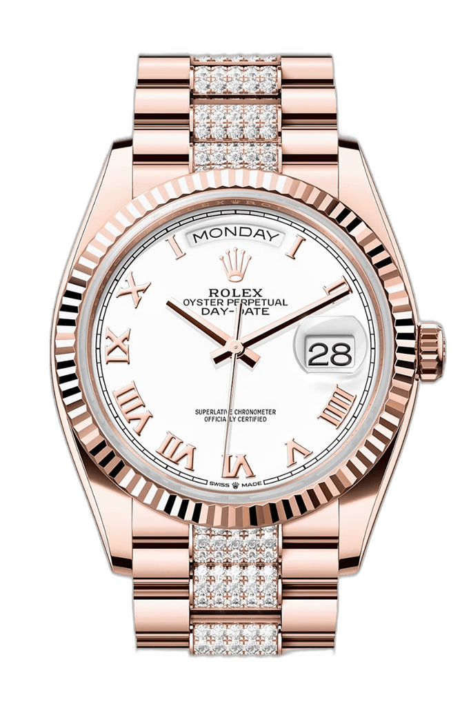 Rolex Day-Date 36 Gold — White Dial | Ref. 128235