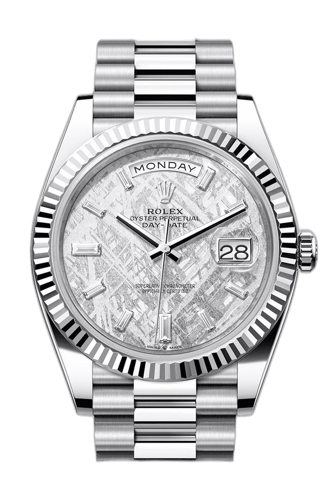 Rolex Day-Date Platinum — Meteorite Diamond Dial | Ref. 228236