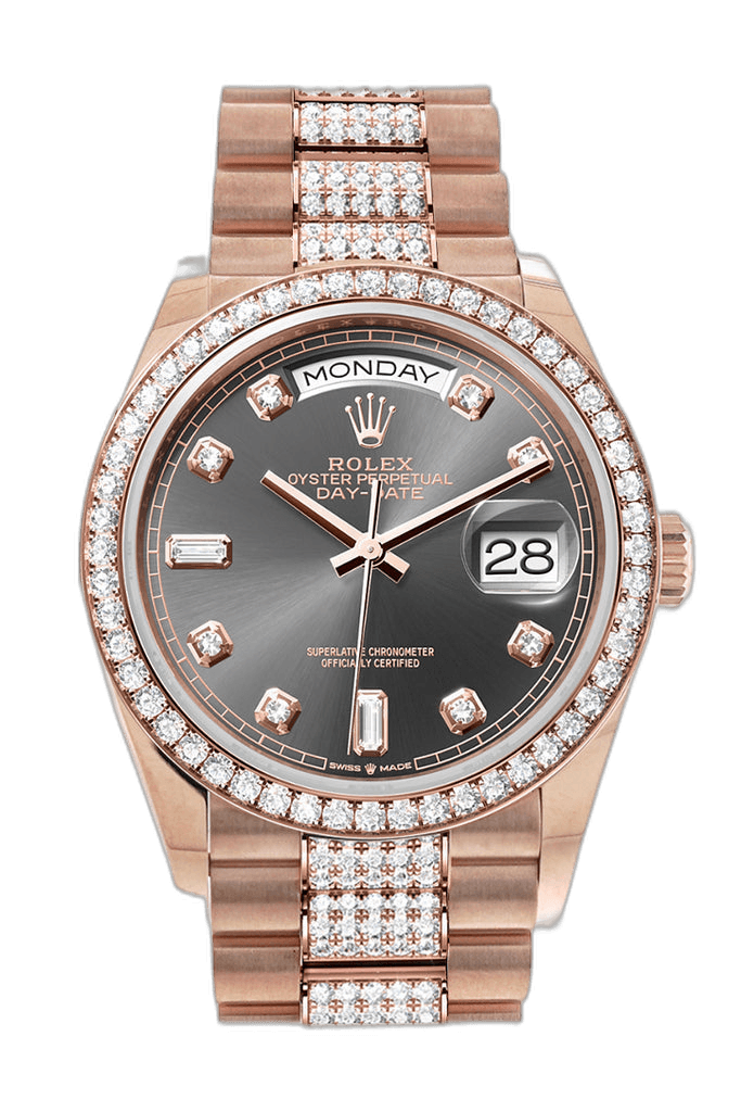 Rolex Day-Date 36 Gold — Slate Dial | Ref. 128345RBR