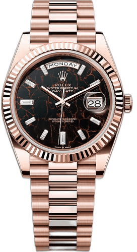 Rolex Day-Date 40 Everose Gold — Eisenkiesel Diamond Dial | Ref. 228235