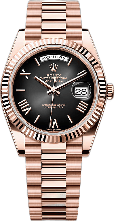 Rolex Day-Date 40 Everose Gold — Slate Ombré Dial | Ref. 228235
