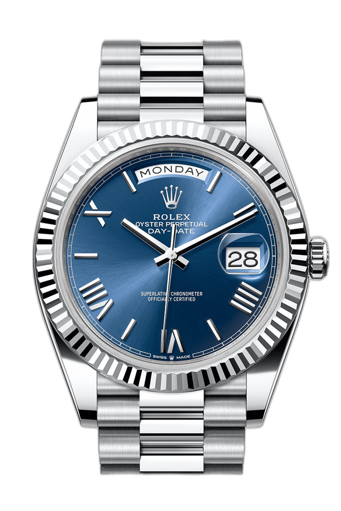 Rolex Day-Date 40 Platinum — Blue Dial | Ref. 228236