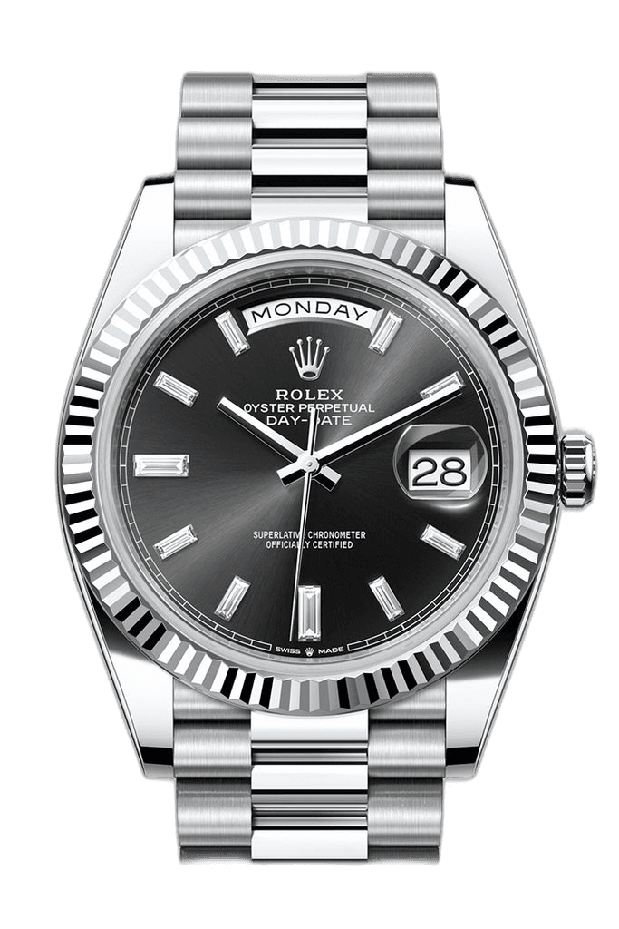 Rolex Day-Date Platinum — Baguette-Cut Diamond Dial | Ref. 228236