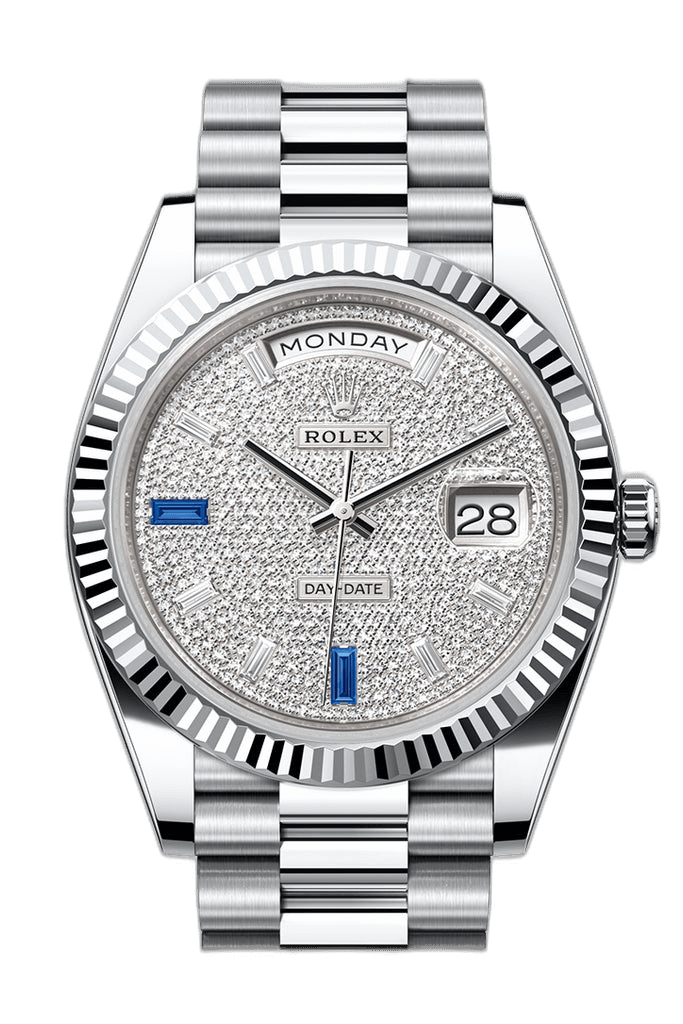 Rolex Day-Date Platinum — Diamond-Paved Dial | Ref. 228236