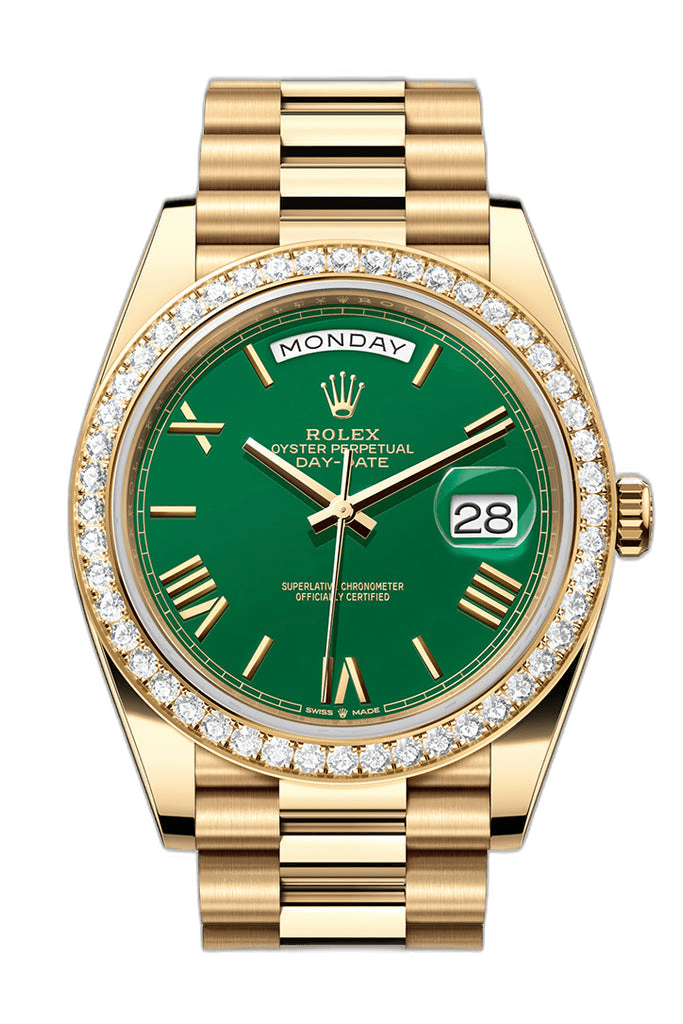 Rolex Day-Date 40 Yellow Gold — Green Dial | Ref. 228348