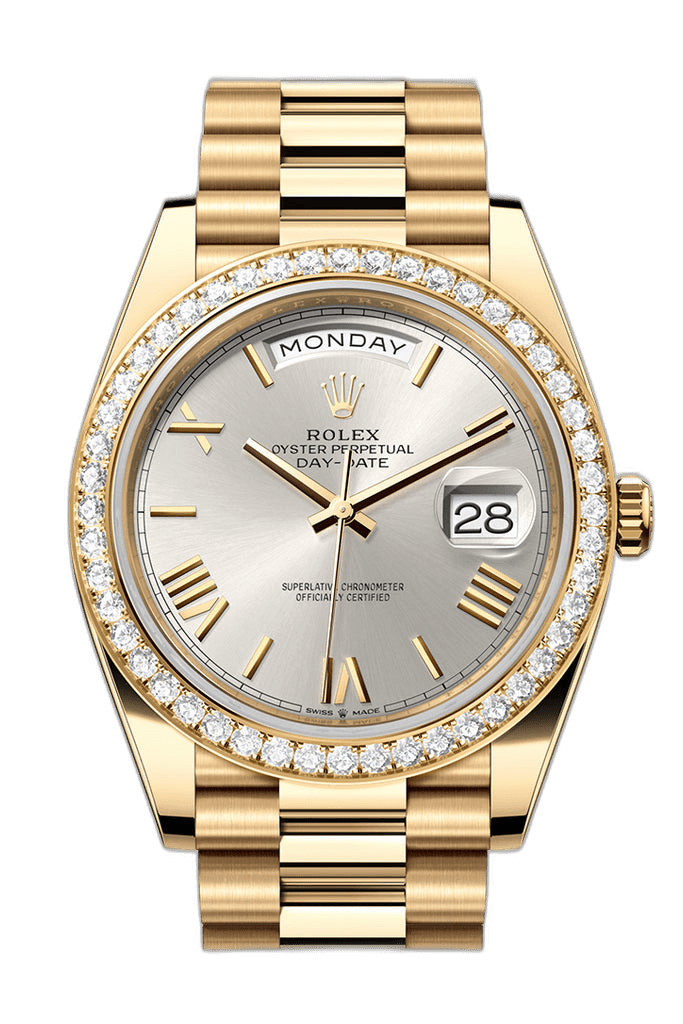 Rolex Day-Date Yellow Gold — Silver Roman Dial | Ref. 228348