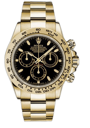 Rolex Daytona Yellow Gold — Black Index Dial | Ref. 116508