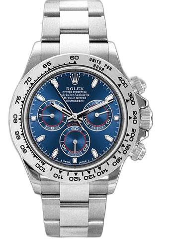 Rolex Daytona White Gold — Blue Index Dial | Ref. 116509