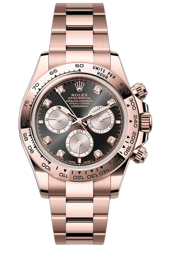 Rolex Daytona Yellow Gold — Black & Sundust Diamond Dial | Ref. 126505