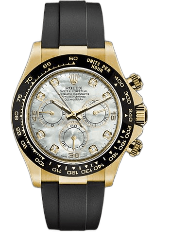 Rolex Daytona Yellow Gold — White Mother-of-Pearl Diamond Dial | Ref. 116518LN