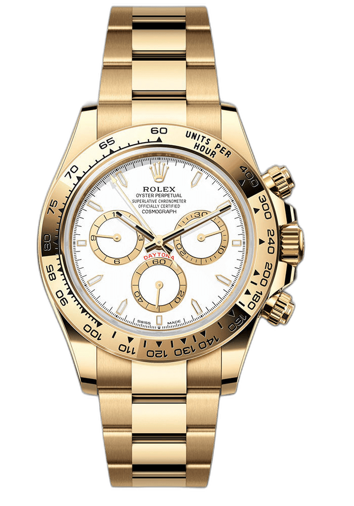 Rolex Daytona Yellow Gold — White Dial, Index Markers | Ref. 126508