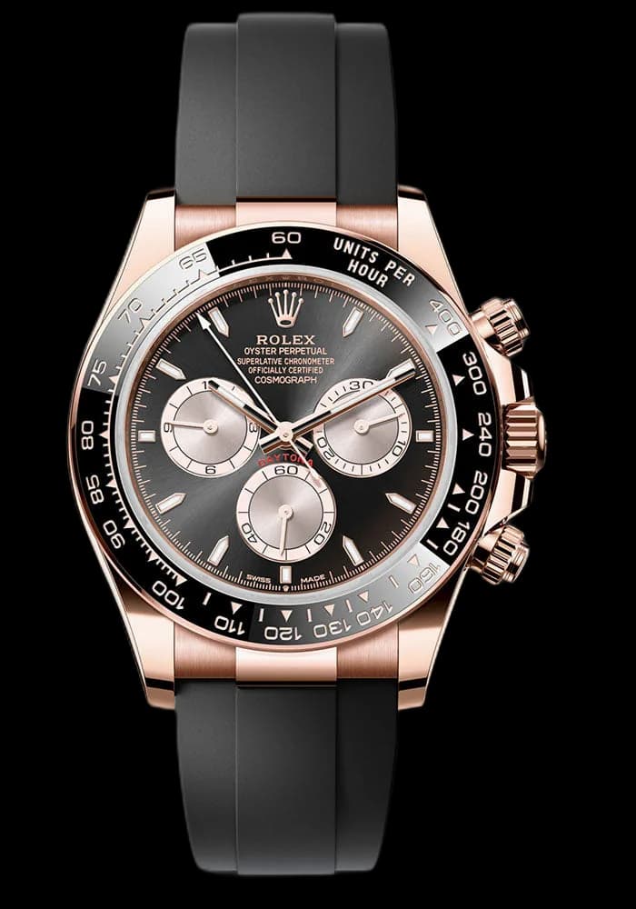 Rolex Daytona Everose Gold — Black Cerachrom Bezel, Black & Sundust Index Dial | Ref. 126515LN