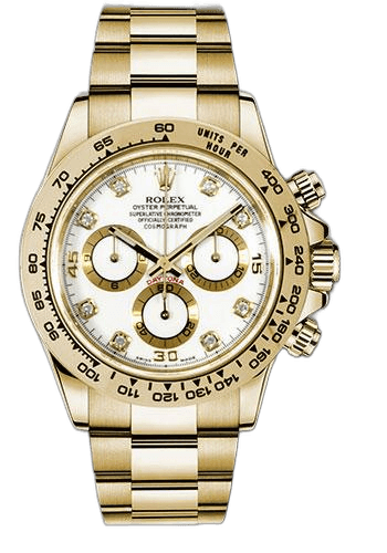Rolex Daytona Yellow Gold — Diamond Dial Chronograph | Ref. 116508