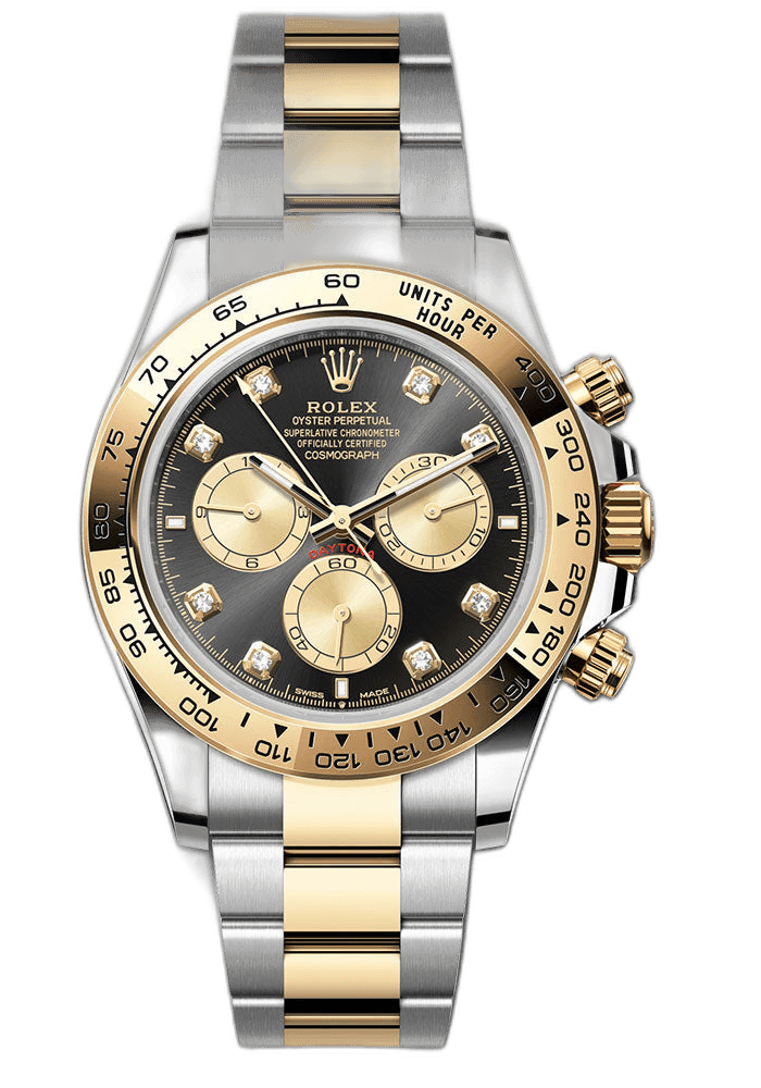 Rolex Daytona Yellow Rolesor — Black & Golden Diamond Dial | Ref. 126503