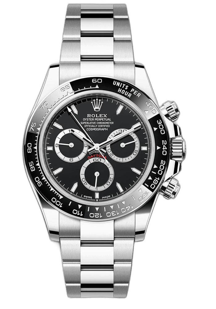 Rolex Daytona Steel — Black Dial with Black Cerachrom Bezel