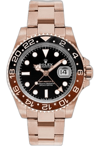 Rolex GMT-Master II Gold — Black & Brown Cerachrom Bezel Black Dial | Ref. 126715CHNR
