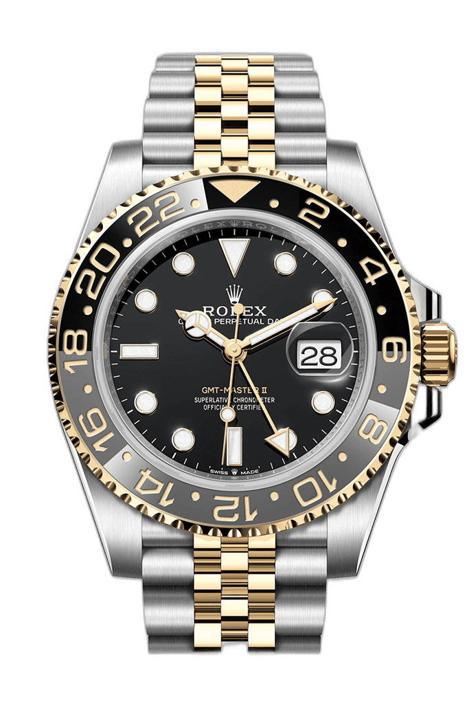 Rolex GMT-Master II Yellow Gold — Black Dial Two-Tone | Ref. 126713GRNR