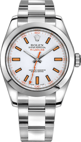 Rolex Milgauss Stainless Steel — White Dial | Ref. 116400