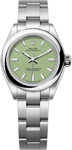 Rolex Oyster Perpetual 28 Oystersteel — Pistachio Green Dial | Ref. 276200