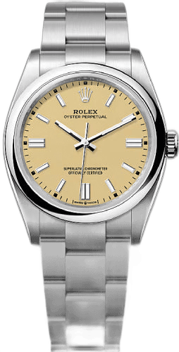 Rolex Oyster Perpetual 36 Oystersteel — Beige Dial | Ref. 126000