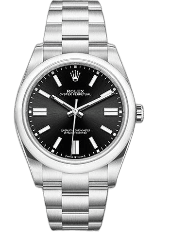 Rolex Oyster Perpetual 41 Oystersteel — Black Index Dial | Ref. 124300