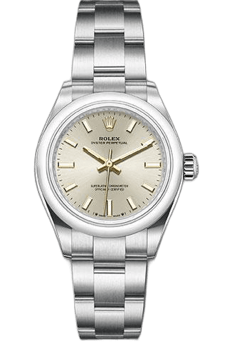 Rolex Oyster Perpetual 28 — Silver Index Dial | Ref. 276200