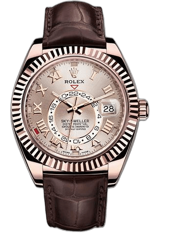 Rolex Sky-Dweller Gold — Sundust Roman Dial | Ref. 326135