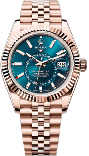 Rolex Sky-Dweller 18 ct Everose Gold — Blue-Green Dial | Ref. 336935