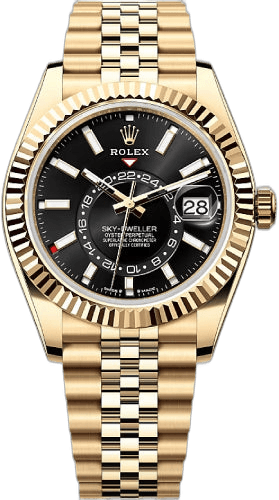 Rolex Sky-Dweller 18 ct Yellow Gold — Bright Black Dial | Ref. 336938