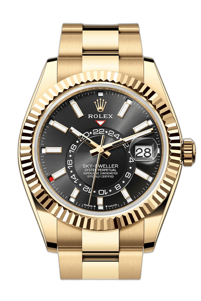 Rolex Sky-Dweller Yellow Gold — Black Dial | Ref. 336238