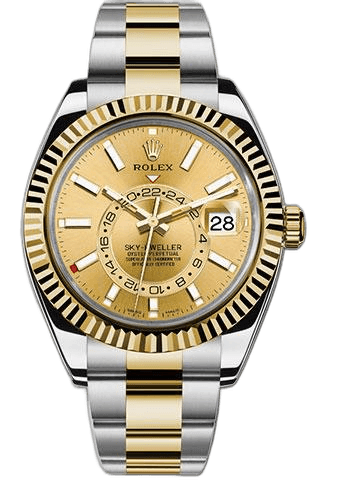 Rolex Sky-Dweller Yellow Rolesor — Champagne Index Dial | Ref. 326933