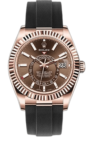 Rolex Sky-Dweller Gold — Chocolate Index Dial | Ref. 326235