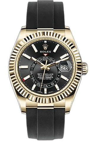 Rolex Sky-Dweller 42 Yellow Gold — Black Index Dial | Ref. 326238