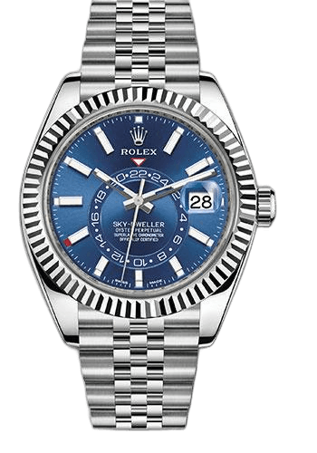 Rolex Sky-Dweller White Rolesor — Blue Index Dial | Ref. 326934