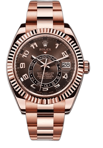 Rolex Sky-Dweller Gold — Chocolate Sunray Arabic Dial | Ref. 326935
